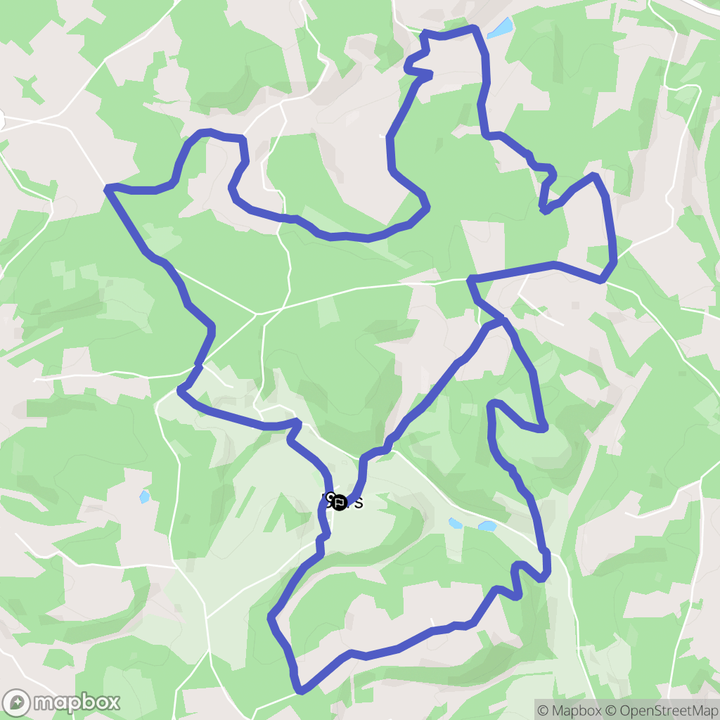 Bars : carte du parcours de randonnée - France