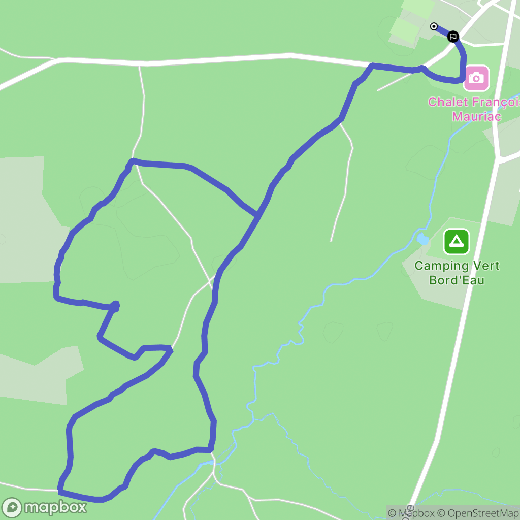 Saint-Symphorien : carte du parcours de randonnée - France