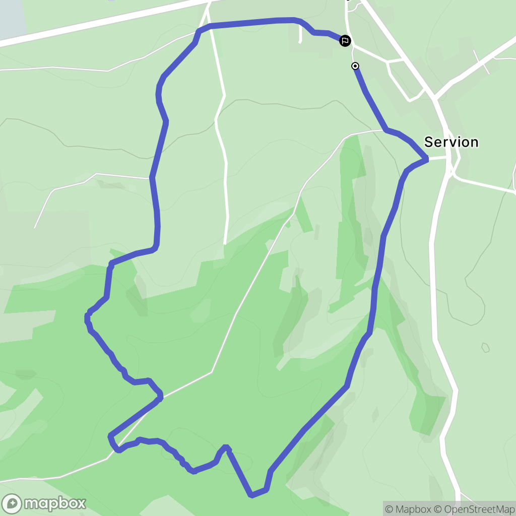 Rouvroy-sur-Audry : carte du parcours de randonnée - France