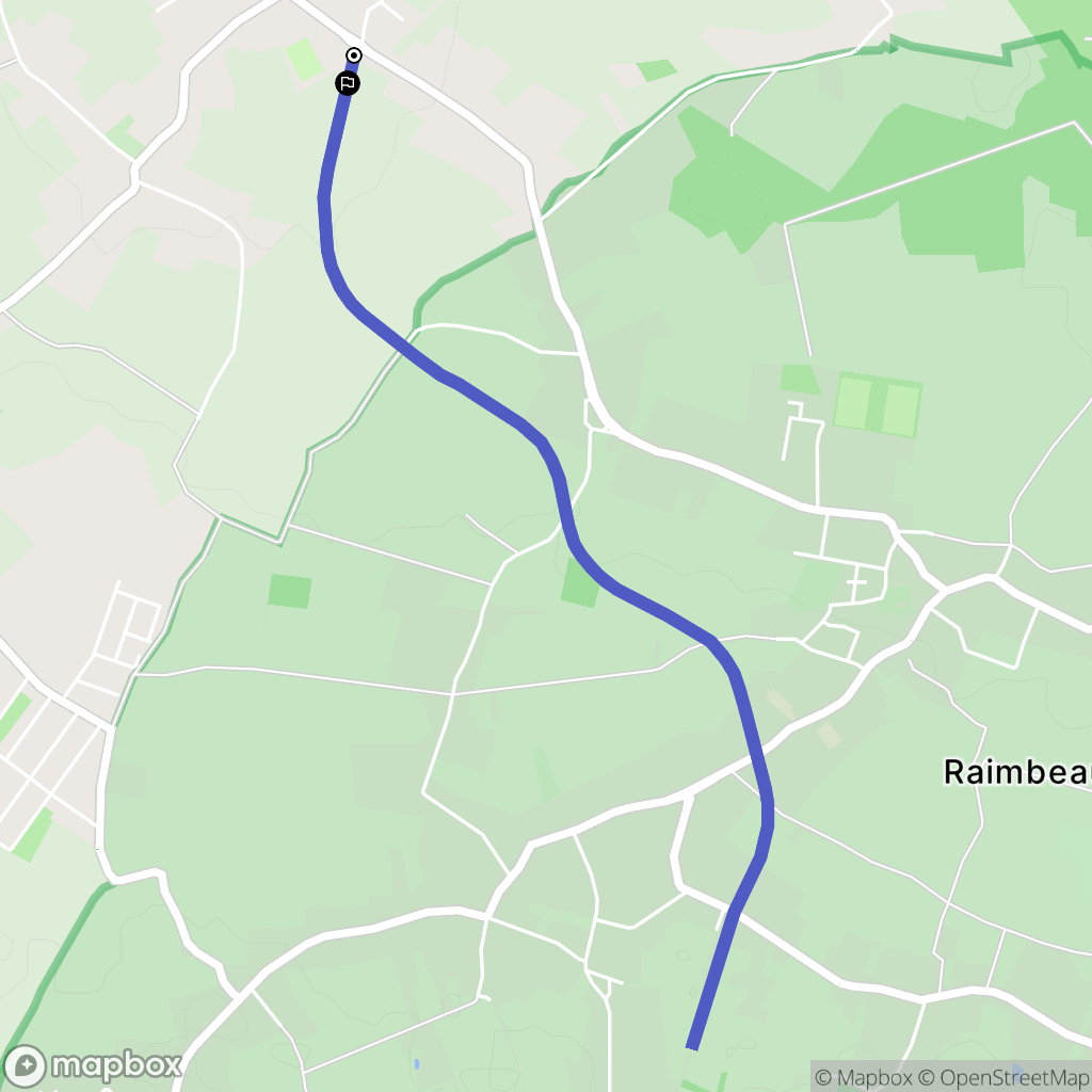 Moncheaux : carte du parcours de randonnée - France