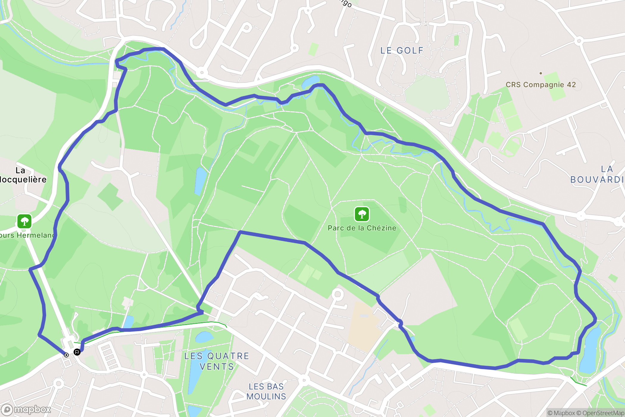Saint-Herblain : carte du parcours de randonnée - France