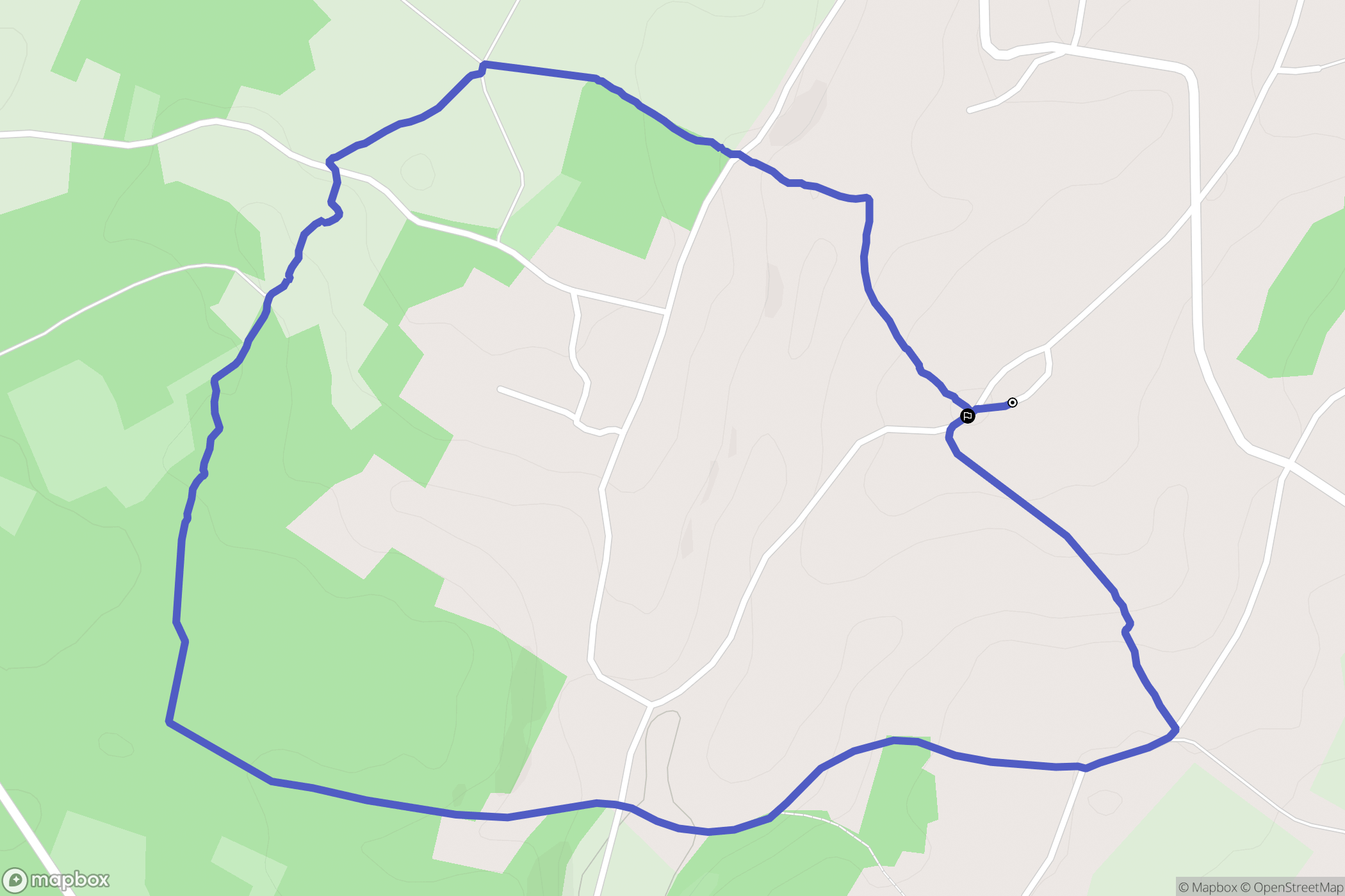 Chassiecq : carte du parcours de randonnée - France