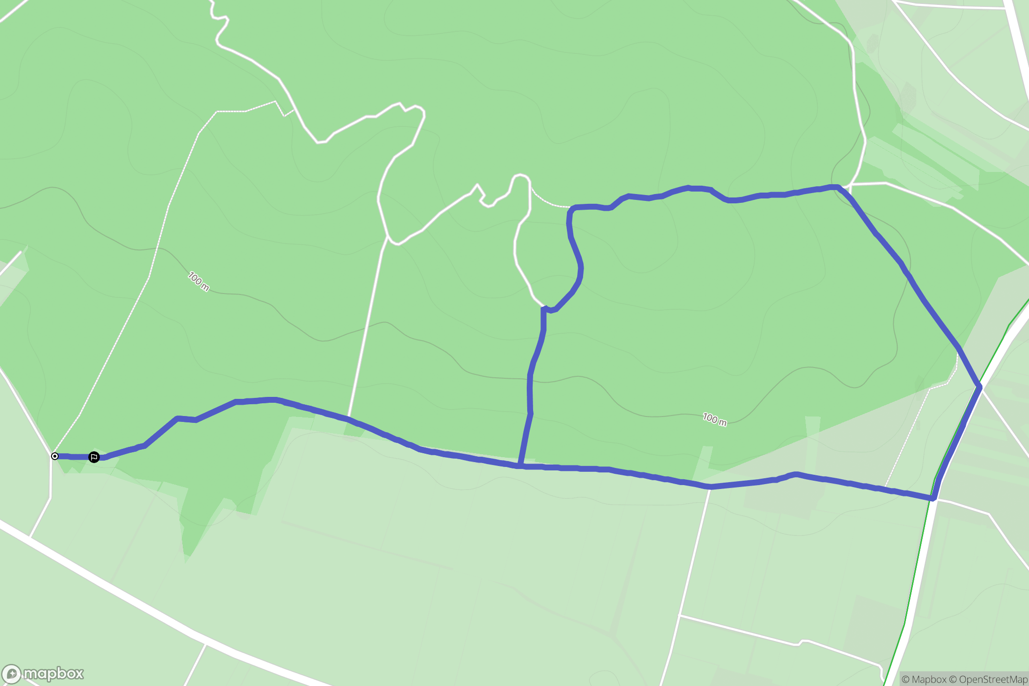 Dannemois : carte du parcours de randonnée - France