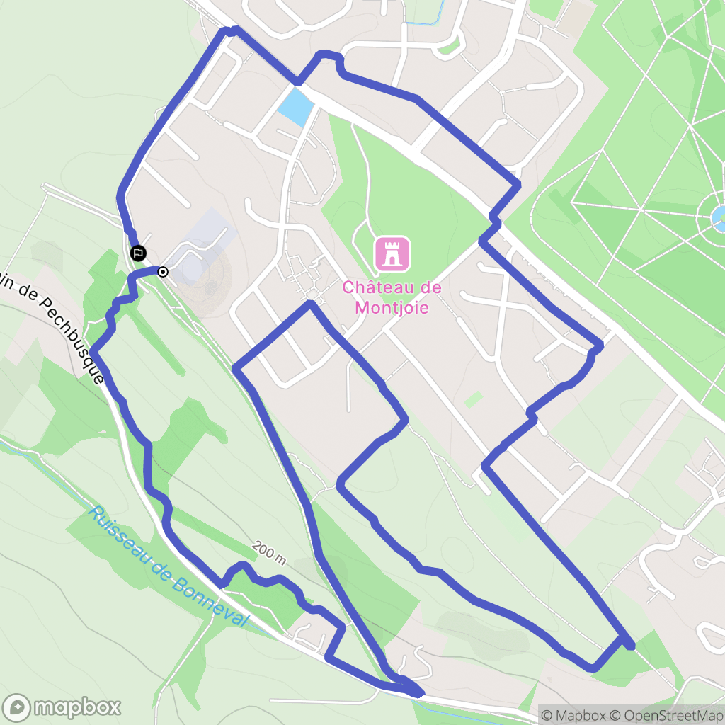 Ramonville-Saint-Agne : carte du parcours de randonnée - France