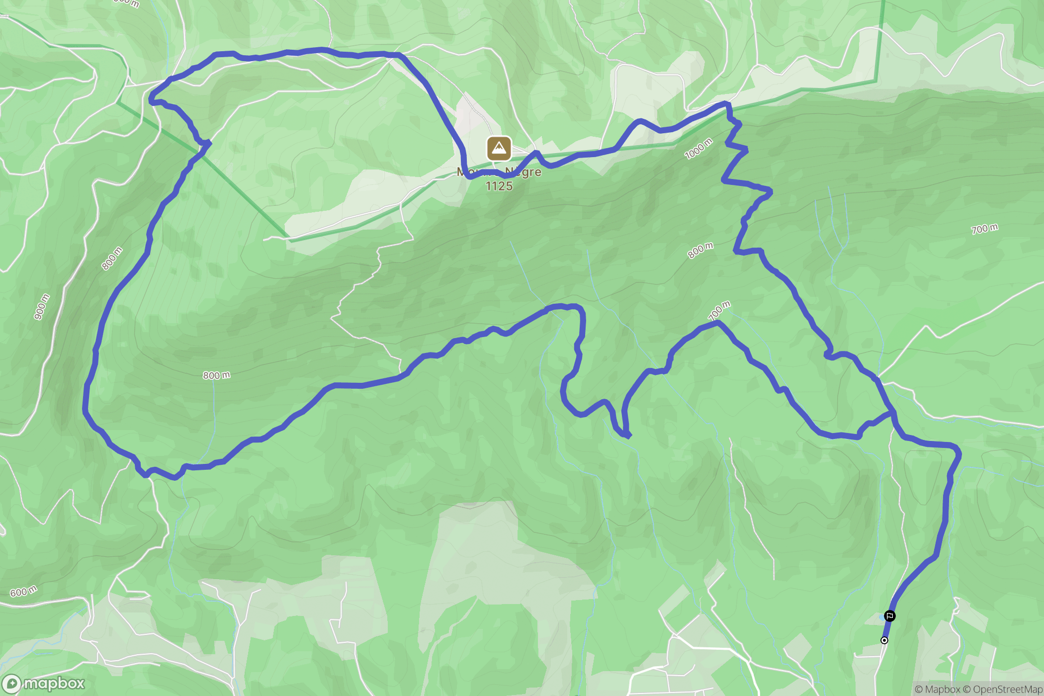 Cabrières-d'Aigues : carte du parcours de randonnée - France