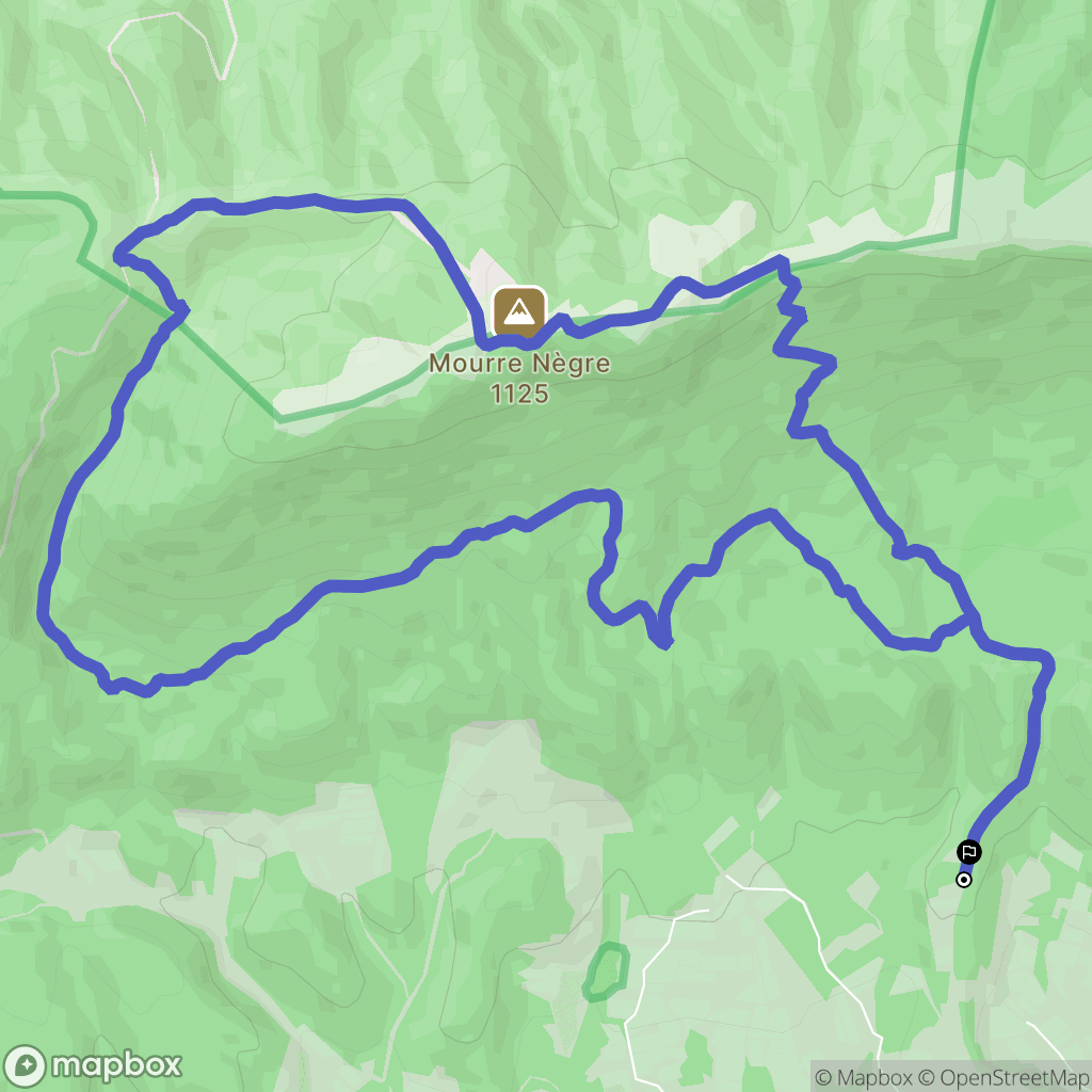 Cabrières-d'Aigues : carte du parcours de randonnée - France