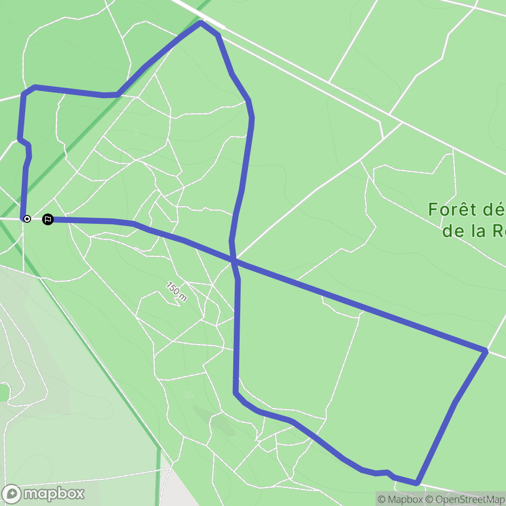 Fontenay-lès-Briis : carte du parcours de randonnée - France