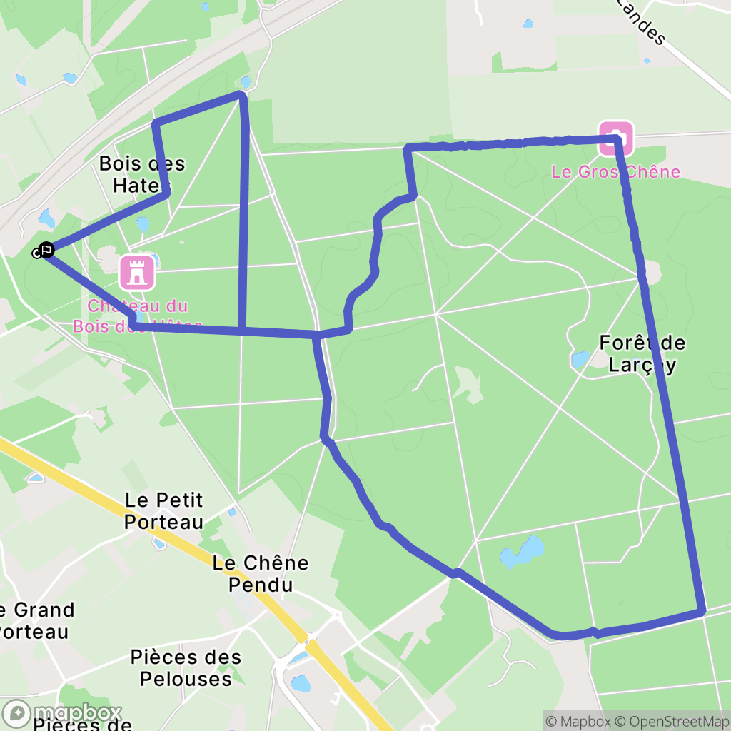 Chambray-lès-Tours : carte du parcours de randonnée - France