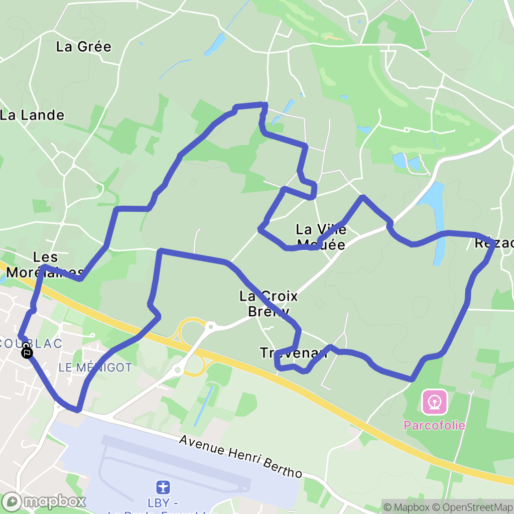 La Baule-Escoublac : carte du parcours de randonnée - France