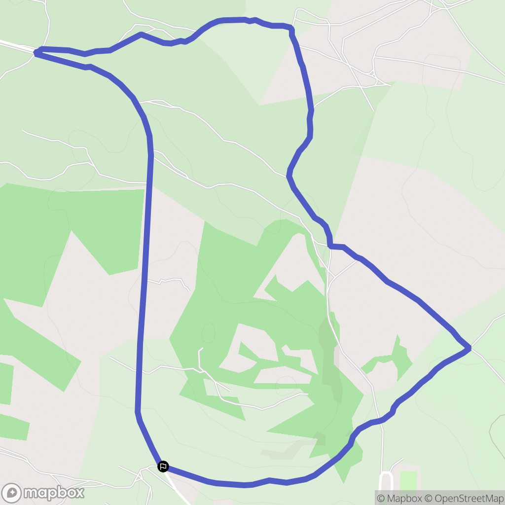 Montrozier : carte du parcours de randonnée - France