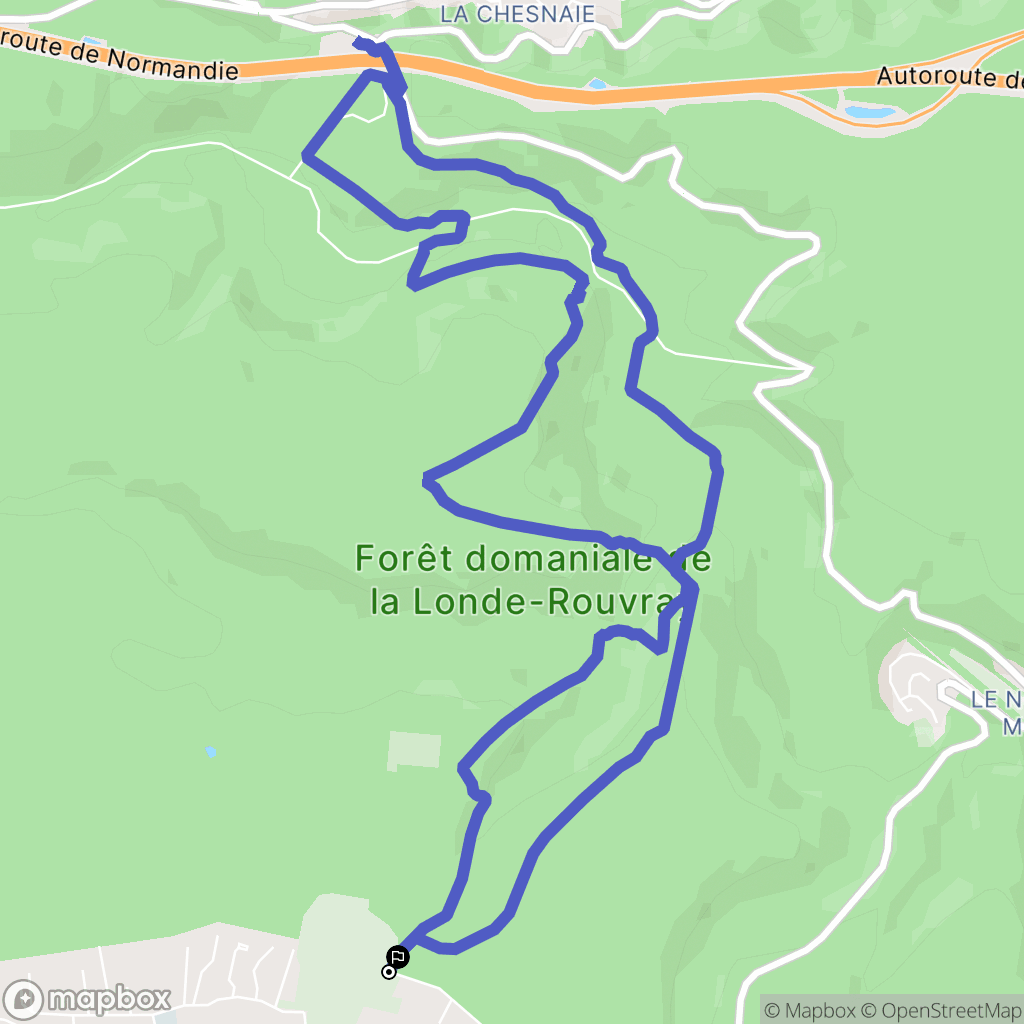 La Londe : carte du parcours de randonnée - France