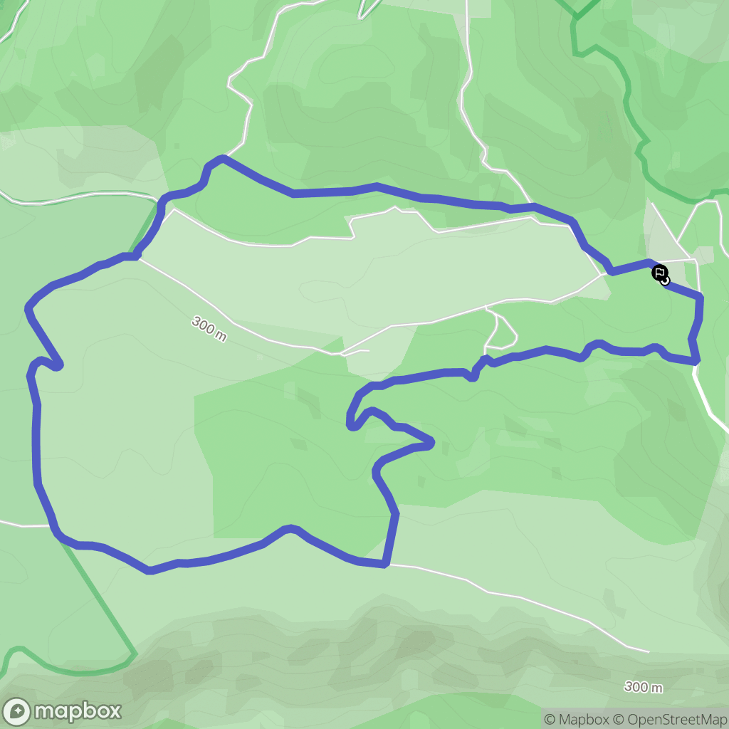 Cheval-Blanc : carte du parcours de randonnée - France