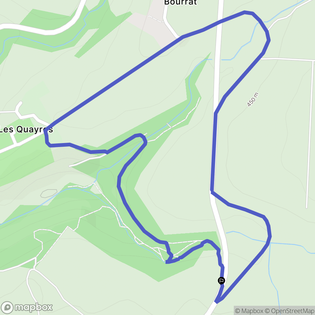 Vic-le-Comte : carte du parcours de randonnée - France