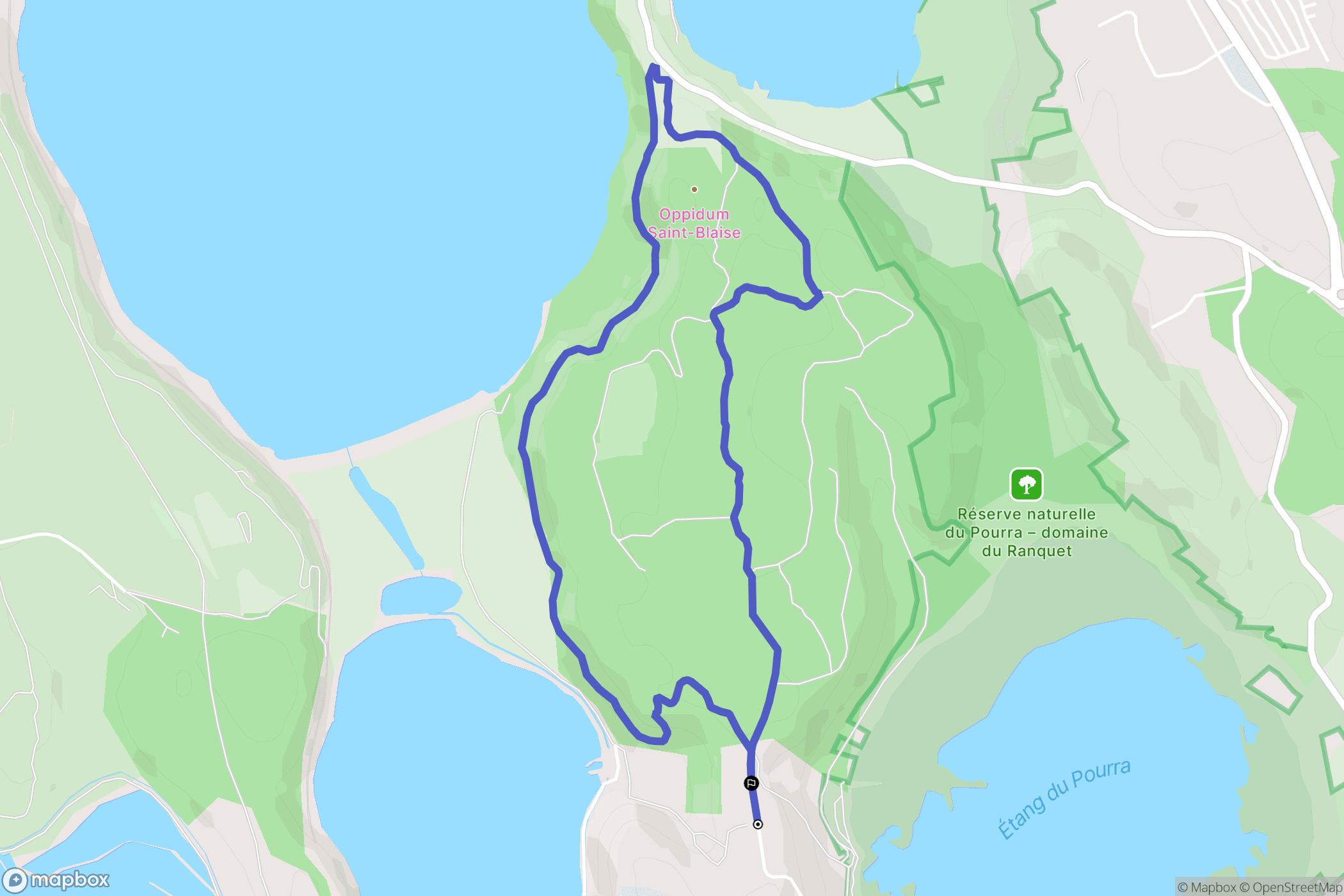 Port-de-Bouc : carte du parcours de randonnée - France