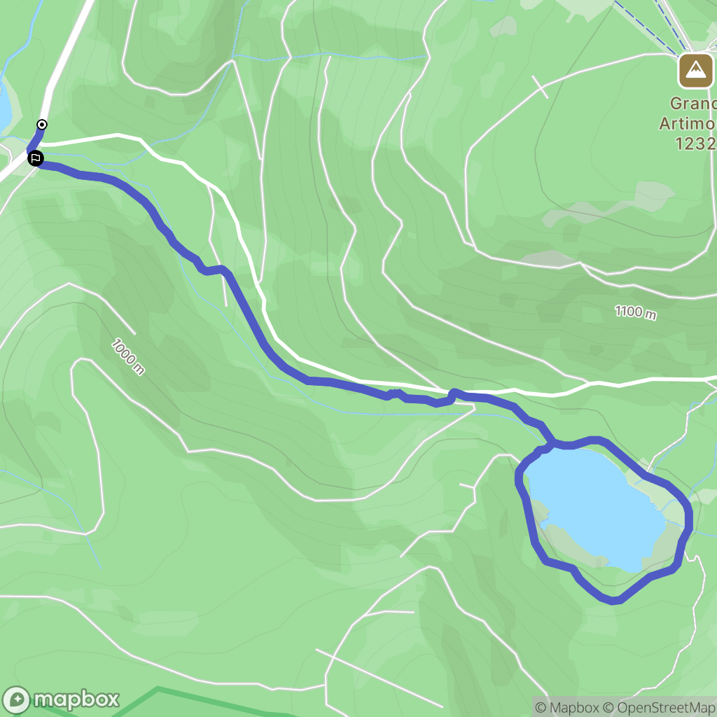 La Bresse : carte du parcours de randonnée - France