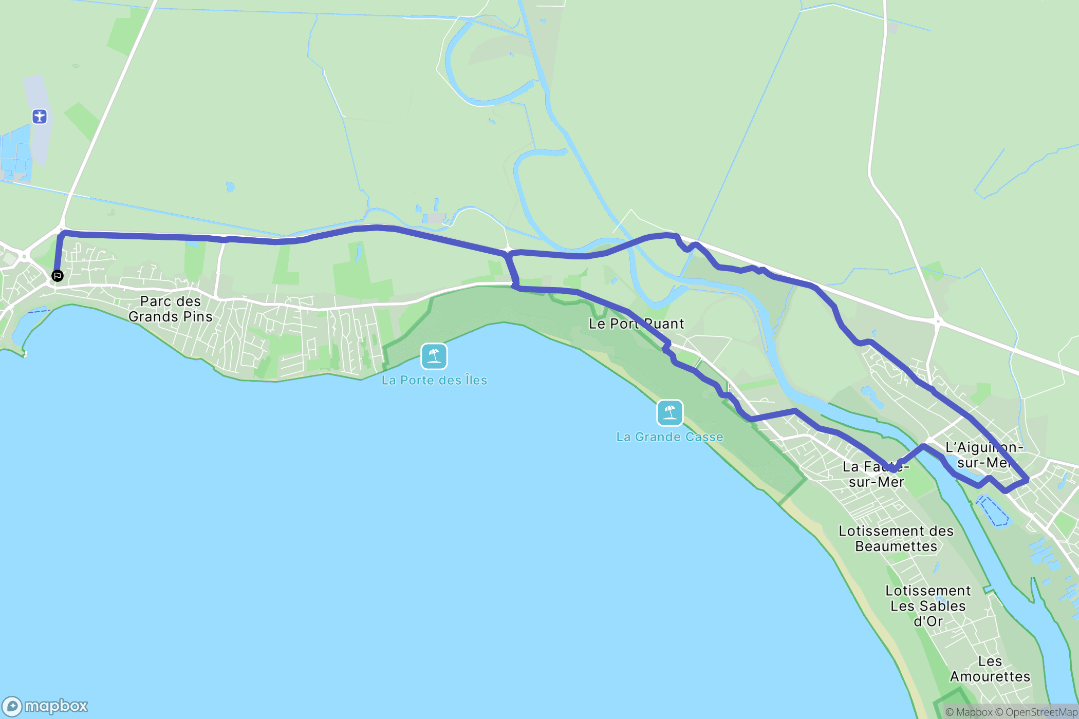 La Tranche-sur-Mer: routekaart voor buitenactiviteiten - France