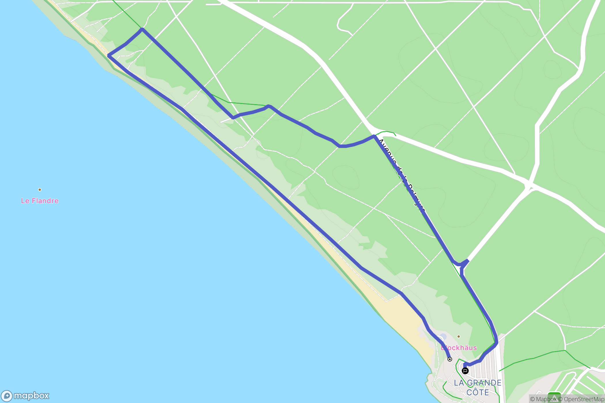 Saint-Palais-sur-Mer : carte du parcours de randonnée - France
