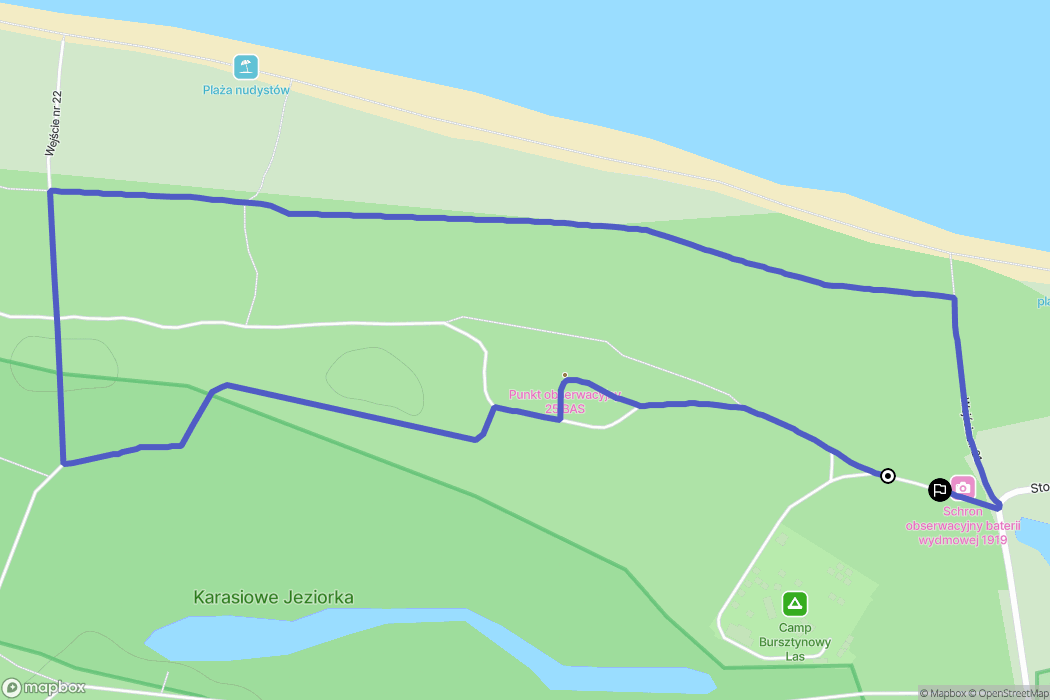 Gdańsk: mapa trasy - Poland