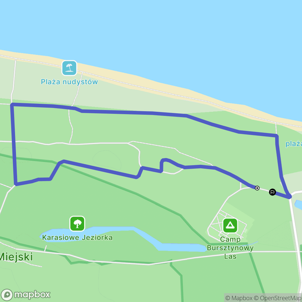 Gdańsk: mapa trasy - Poland