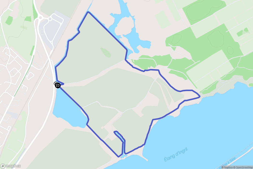Frontignan : carte du parcours de randonnée - France