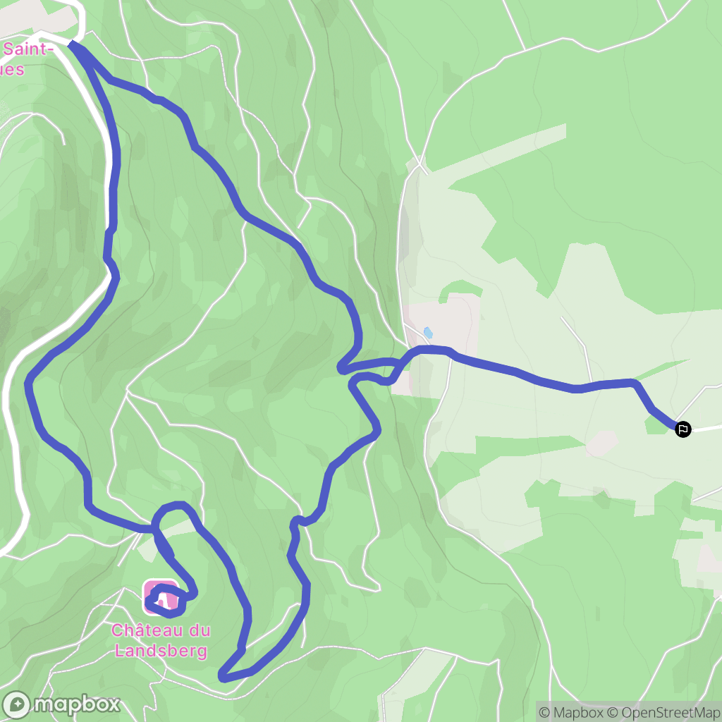 Heiligenstein : carte du parcours de randonnée - France