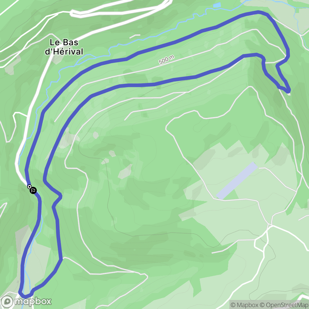 Le Val-d'Ajol : carte du parcours de randonnée - France
