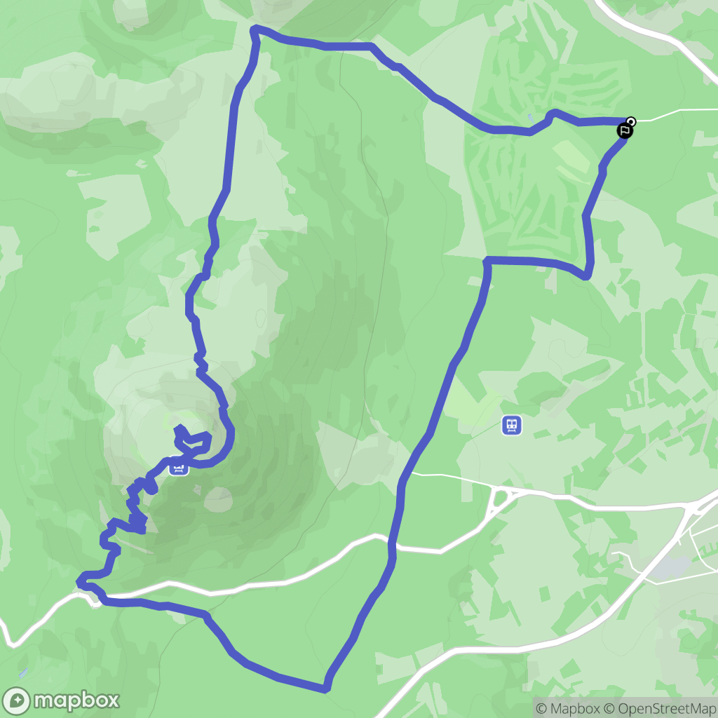 Orcines : carte du parcours de randonnée - France
