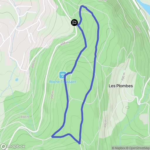 Xonrupt-Longemer : carte du parcours de randonnée - France