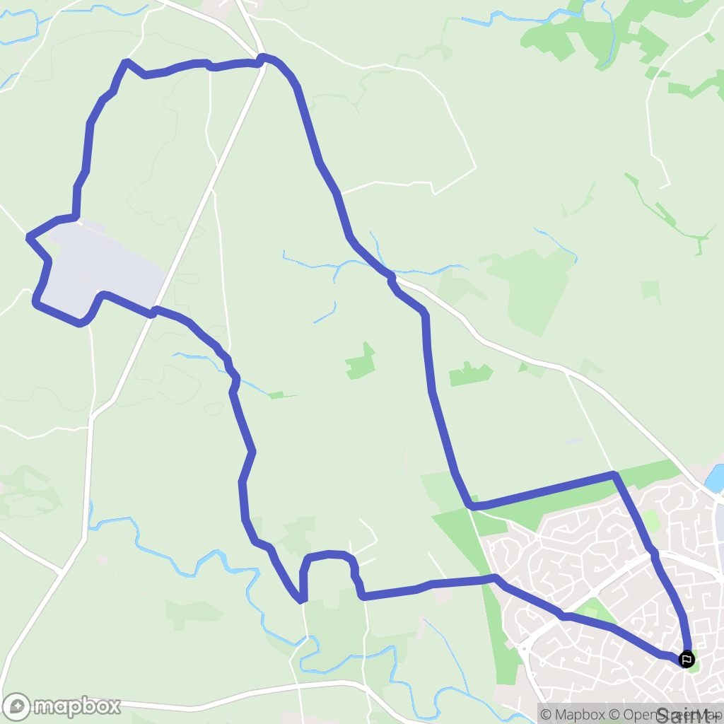 Saint-Estève : carte du parcours de randonnée - France