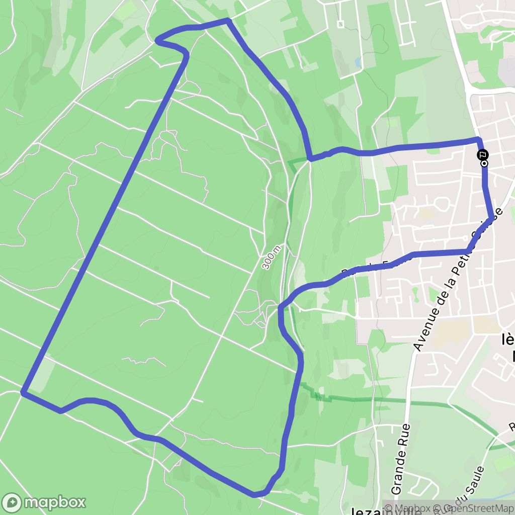 Blénod-lès-Pont-à-Mousson : carte du parcours de randonnée - France