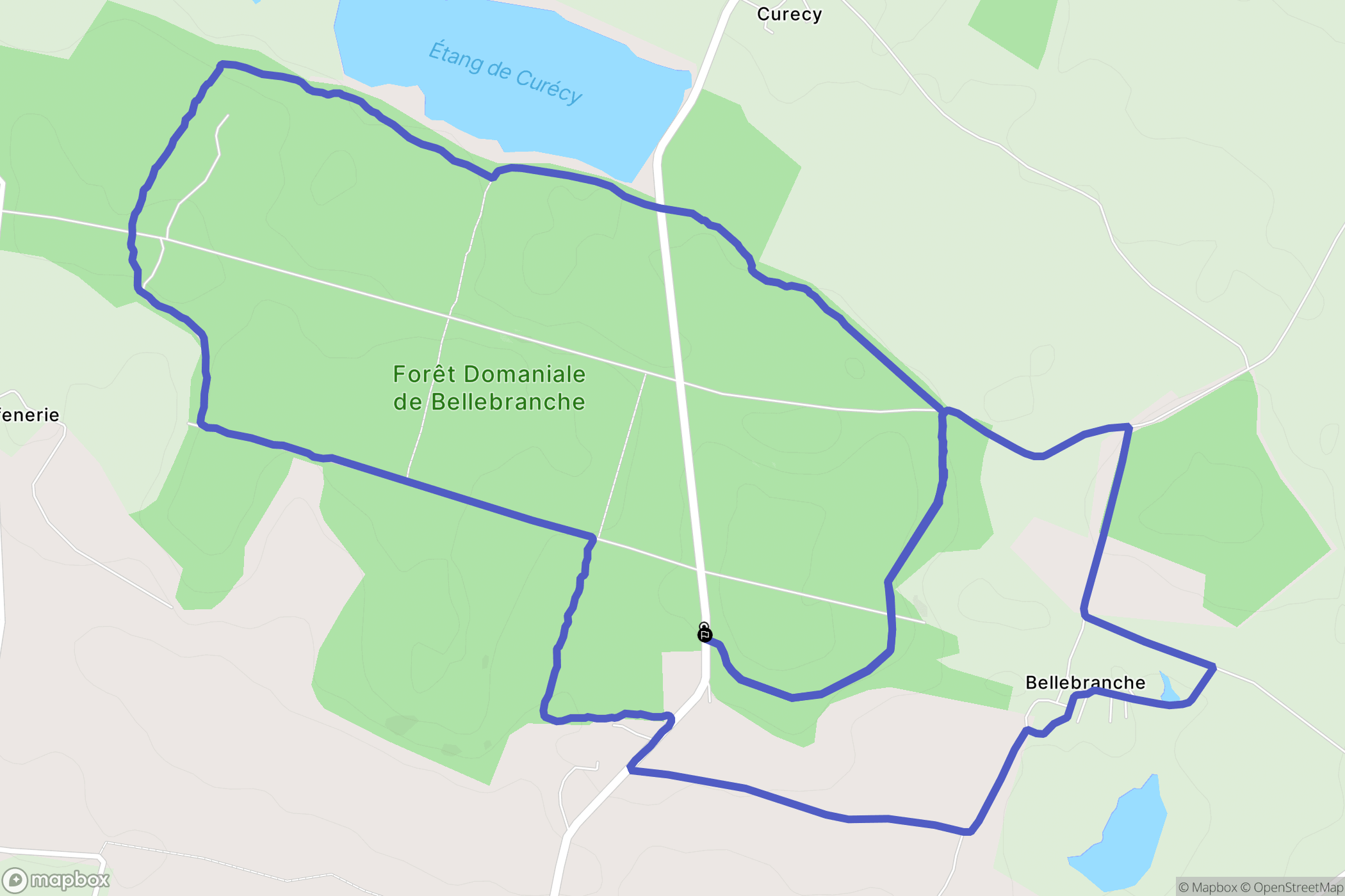 Saint-Brice : carte du parcours de randonnée - France