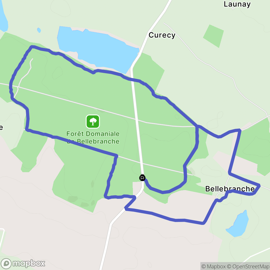 Saint-Brice : carte du parcours de randonnée - France