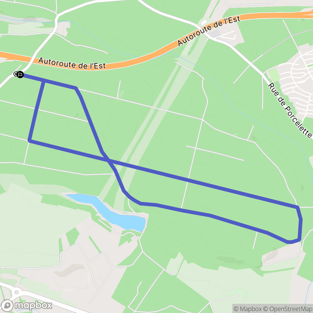 Longeville-lès-Saint-Avold : carte du parcours de randonnée - France