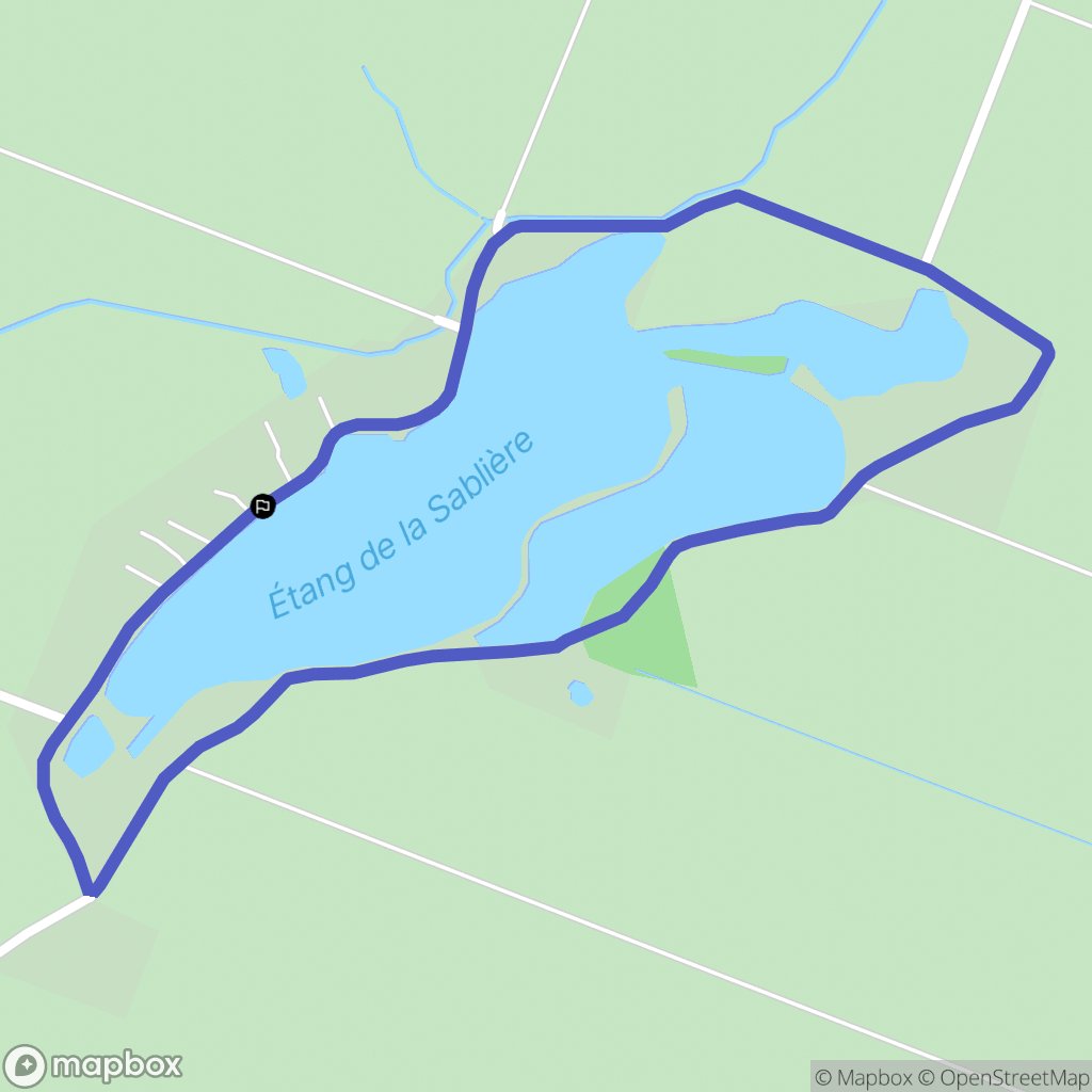 L'Île-d'Elle : carte du parcours de randonnée - France