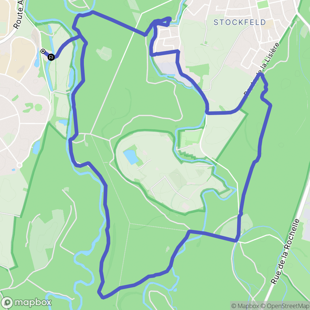Illkirch-Graffenstaden : carte du parcours de randonnée - France
