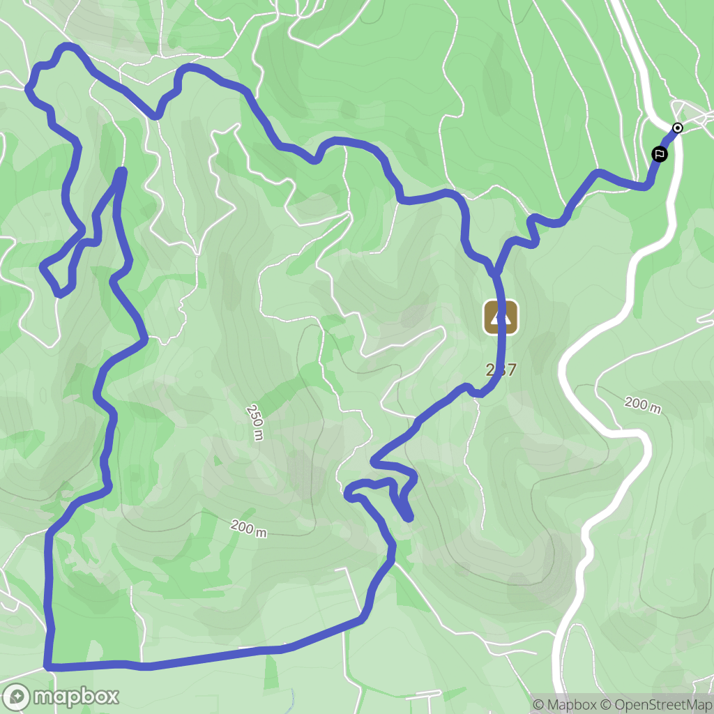 Saint-Rémy-de-Provence : carte du parcours de randonnée - France