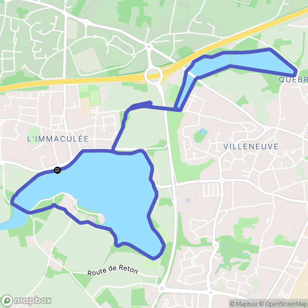 Saint-Nazaire : carte du parcours de randonnée - France