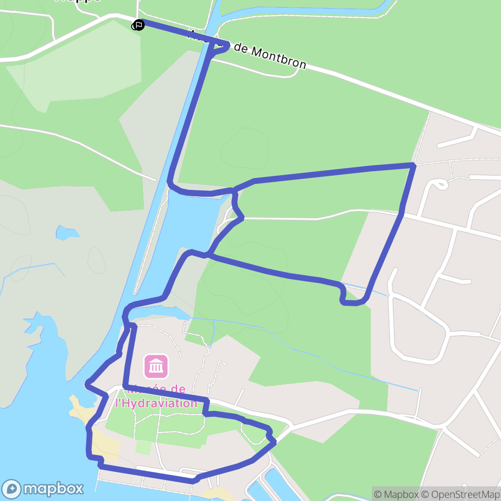 Biscarrosse : carte du parcours de randonnée - France