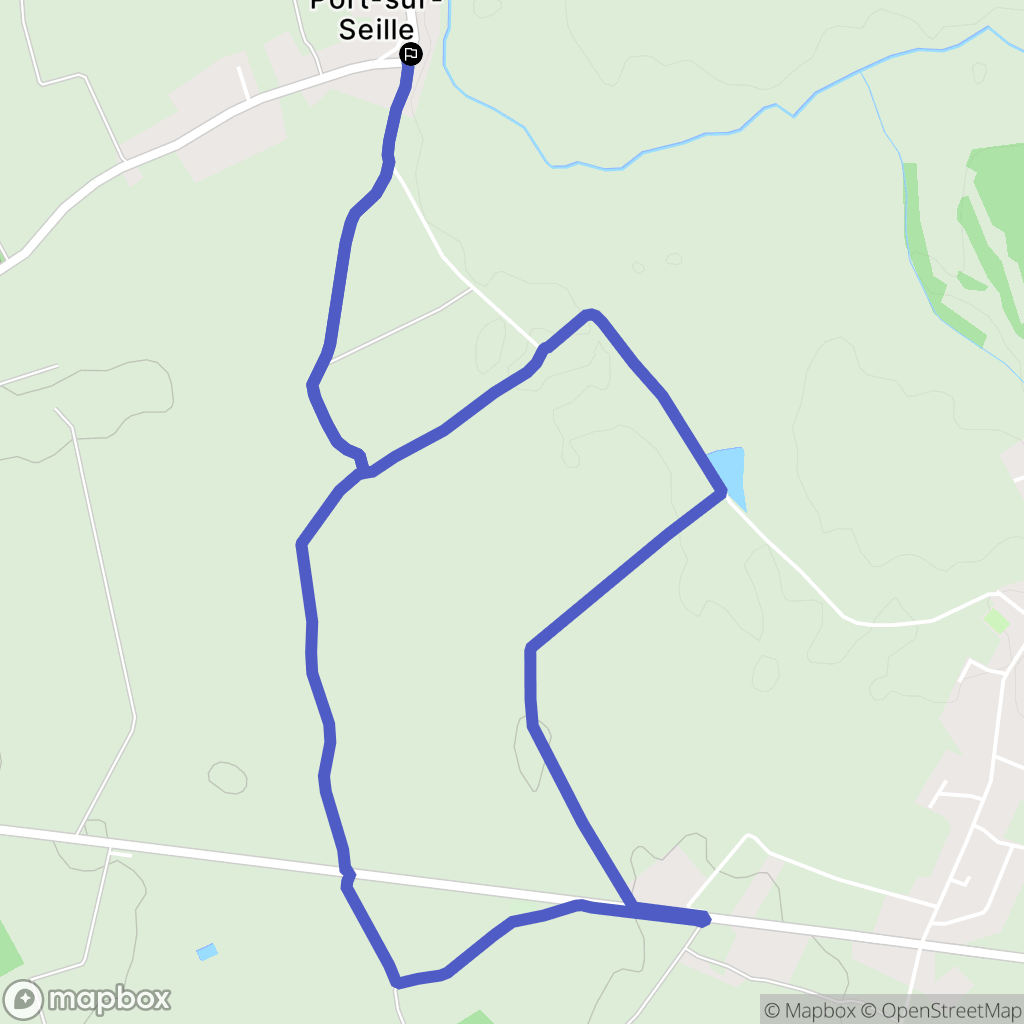 Port-sur-Seille : carte du parcours de randonnée - France