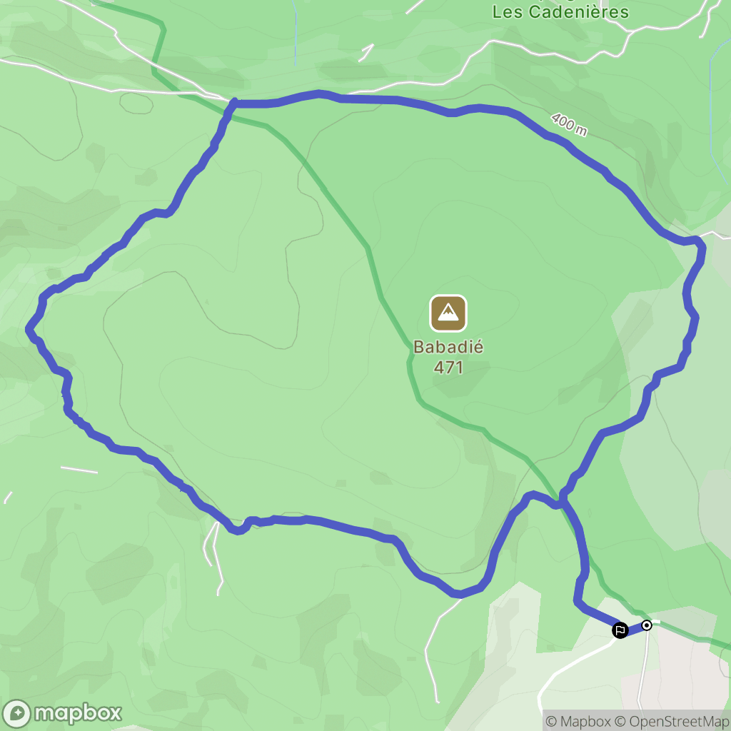 Saint-Antonin-du-Var : carte du parcours de randonnée - France