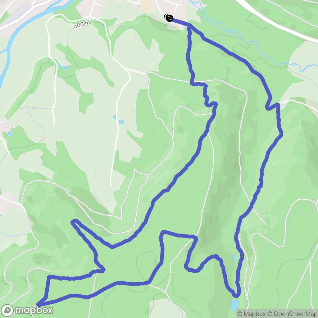 Docelles : carte du parcours de randonnée - France