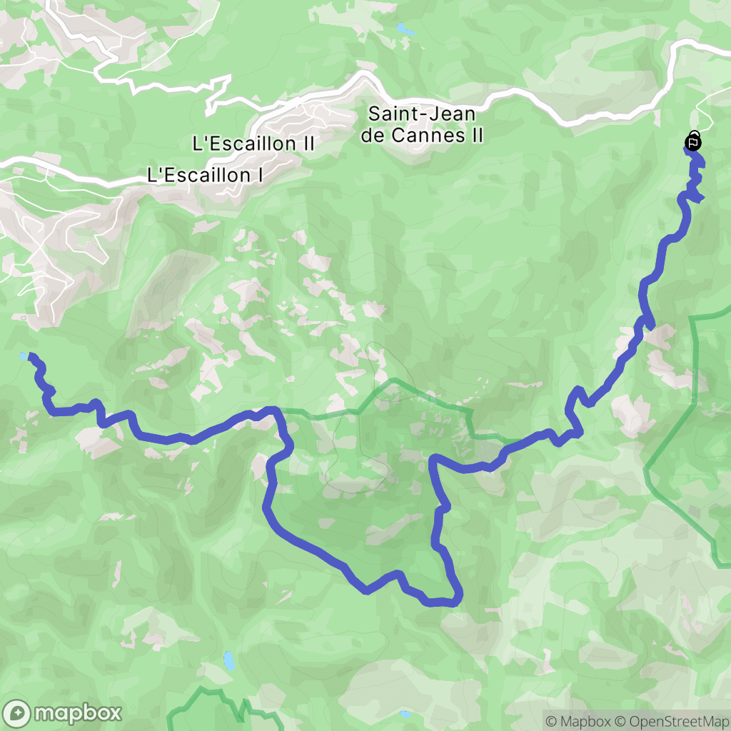 Mandelieu-la-Napoule : carte du parcours de randonnée - France