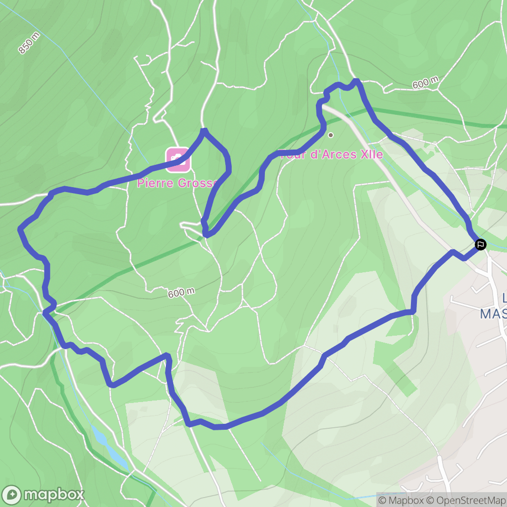 Saint-Ismier : carte du parcours de randonnée - France