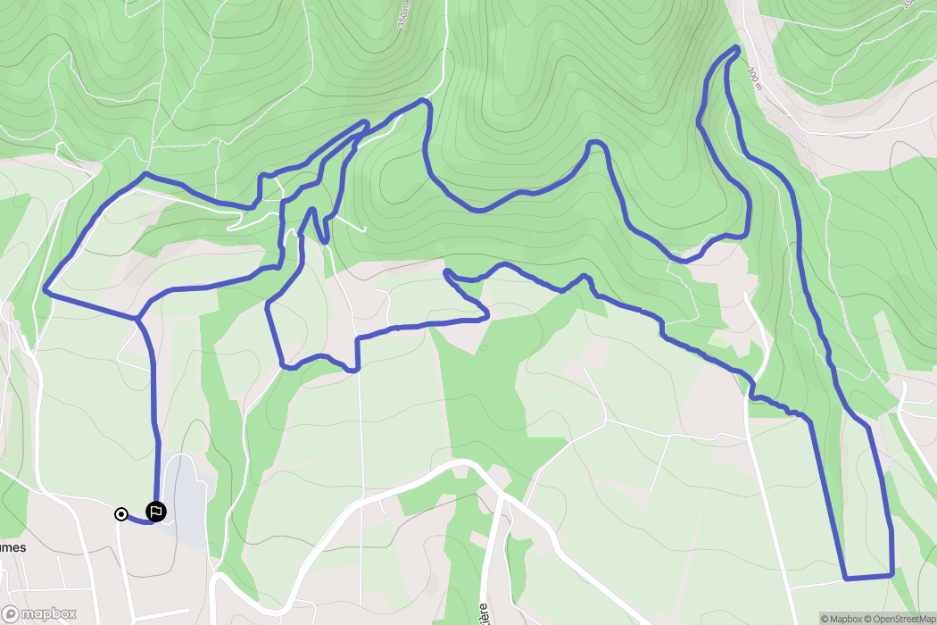 Puget : carte du parcours de randonnée - France