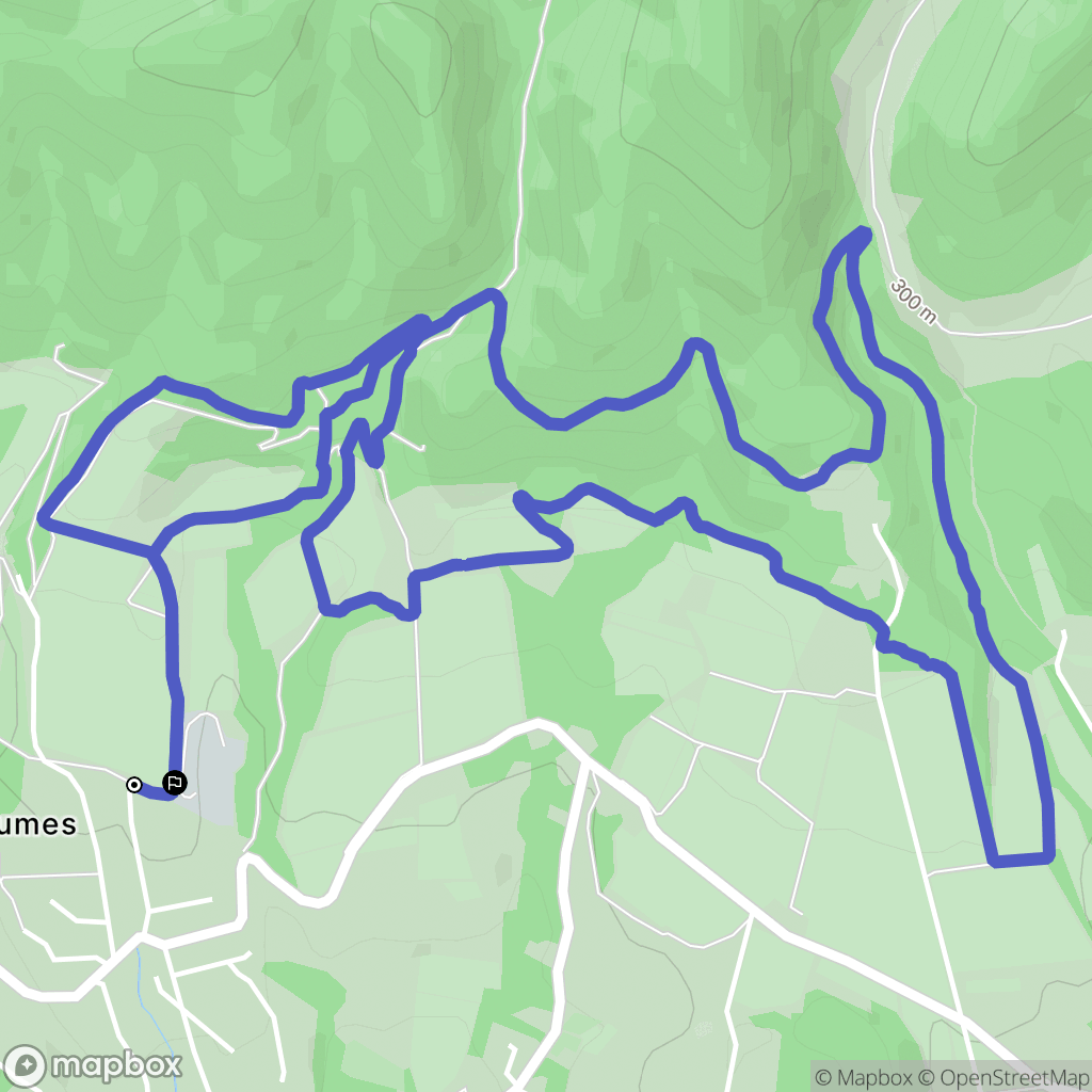 Puget : carte du parcours de randonnée - France
