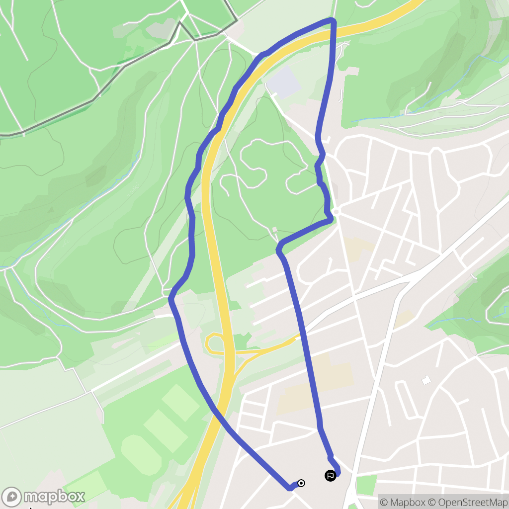 Longwy : carte du parcours de randonnée - France