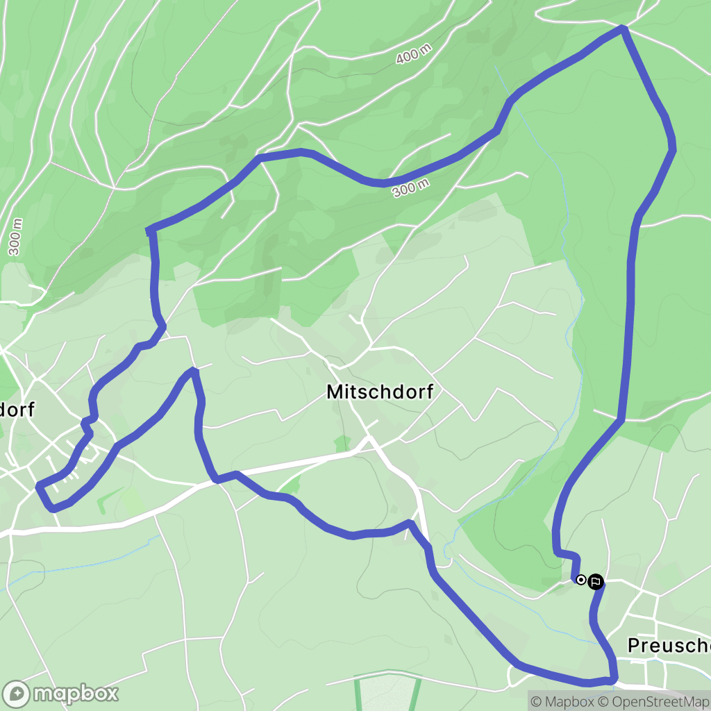 Preuschdorf : carte du parcours de randonnée - France