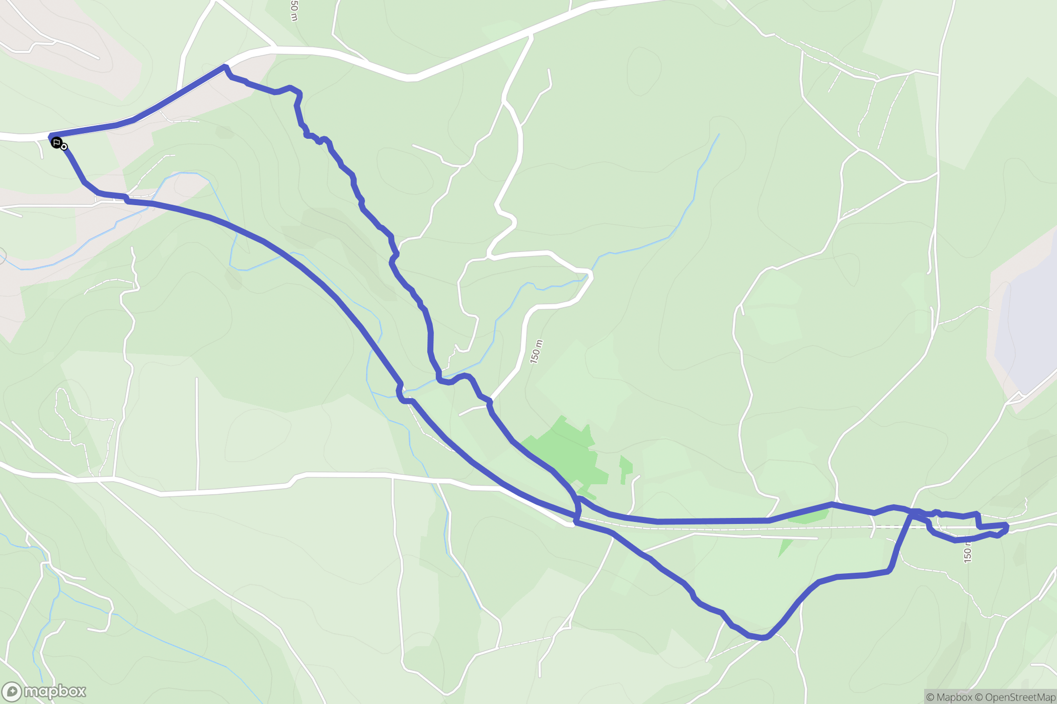 Saint-Pargoire : carte du parcours de randonnée - France