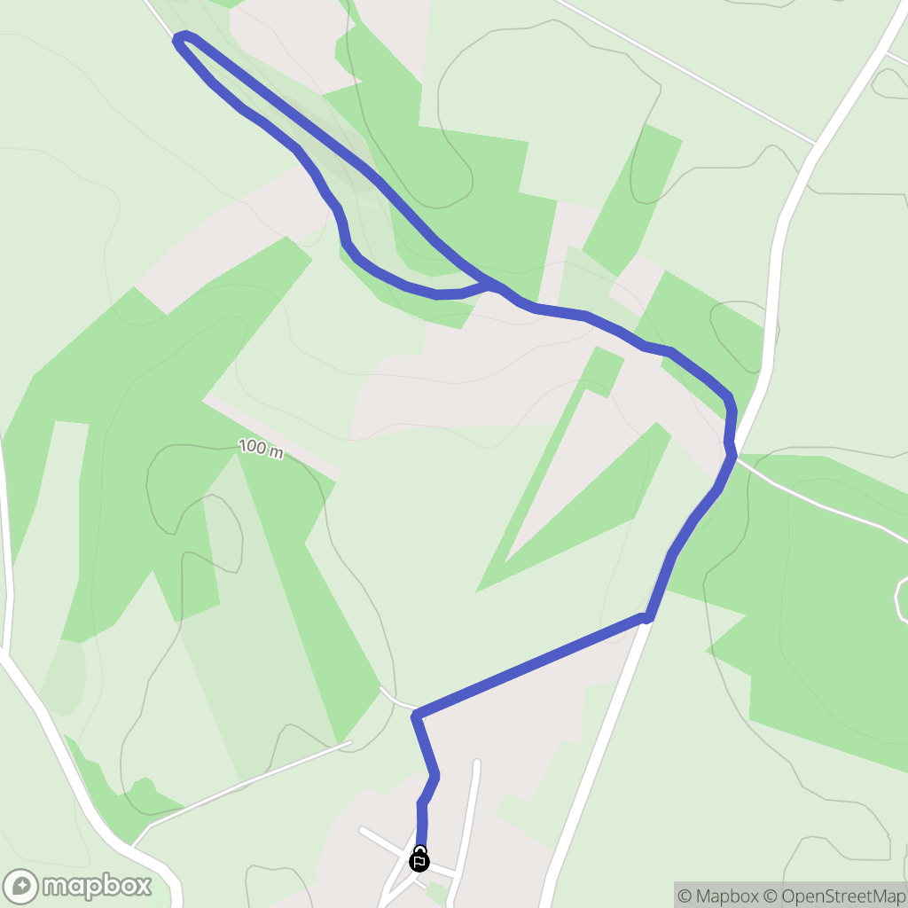 Fignières : carte du parcours de randonnée - France