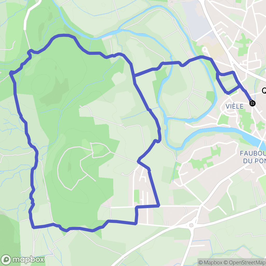 Quissac : carte du parcours de randonnée - France